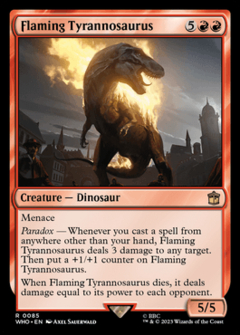 Flaming Tyrannosaurus WHO 085