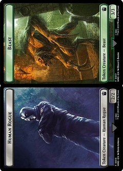 Human Rogue 2/2 // Beast 3/3 - Foil WHOT 13/17 - ING
