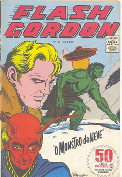 Flash Gordon Nº61 (Edição Colorida) O Monstro da Neve - Danificada