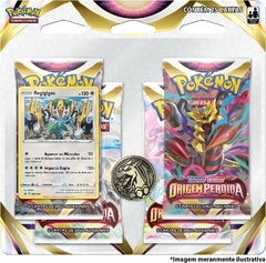 BLISTER QUADRUPLO POKÉMON REGIGIGAS ESPADA E ESCUDO 11 ORIGEM PERDIDA