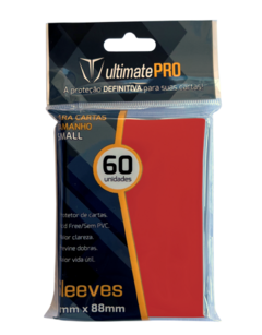 Ultimate Pro Card Sleeve Yugioh - Vermelho C/ 60 61mm X 88mm