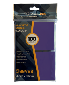 Ultimate Pro Card Sleeve Standard - Roxo C/ 100 66mm X 92mm