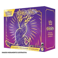 Box Pokémon Treinador Avançado Miraidon Escarlate e Violeta