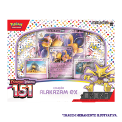 Box Pokémon Escarlate e Violeta - 151 - Alakazam ex na internet