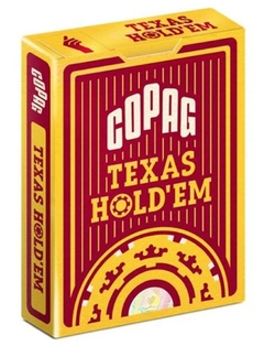 Baralho Copag 100% Plastico Texas Hold'em Gold - comprar online