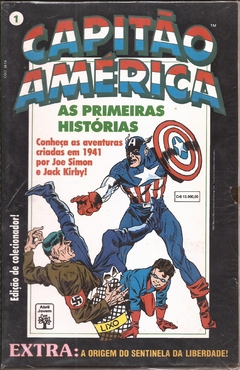 Hq Capitão América Nº 1 As Primeiras Historias Raro 1992 - comprar online