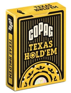 Baralho Copag 100% Plastico Texas Hold'em Gold