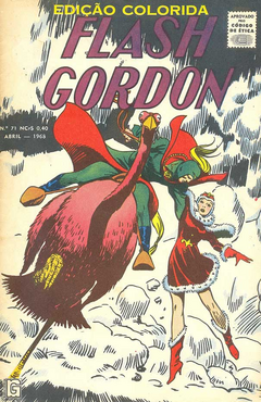 Edição Colorida: Flash Gordon Nº71 (Abril 1968) - Danificada