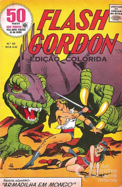 Flash Gordon Nº60 (Edição Colorida) Armadilha em Mongo - Danificada