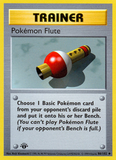 Flauta De Pokémons BS 86/102 Edição 1 Usado Moderadamente