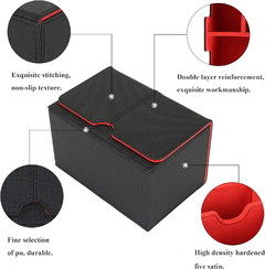 Premium Deck Case PU Magnético - 200+ Cards - Preto e Vermelho - comprar online