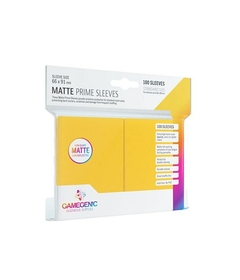 Gamegenic Matte Prime Sleeves Amarelo Standard Size 100 Un