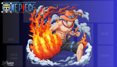 Playmat One Piece Ace Punhos de Fogo