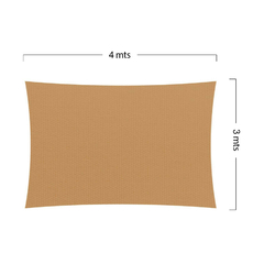 TOLDO VELA NACIONAL BEIGE 3X4 - comprar online