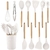 Imagem do Utensílios de cozinha de silicone com bambu