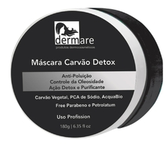 MASCARA FACIAL DERMARE CARVAO DETOX 200G PURIFICANTE