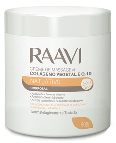 Creme de Massagem Raavi Natuativo Colageno Vegetal Q-10 500g