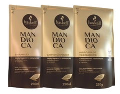 Refil Haskell Mandioca Kit Shampoo Condicionador Mascara