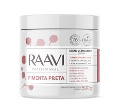 Creme de Massagem Raavi Termoativo Pimenta Preta 500g