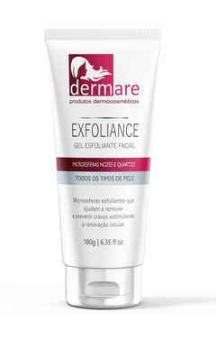 ESFOLIANTE FACIAL DERMARE EXFOLIANTE GEL MEDIA ABRASAO 180G