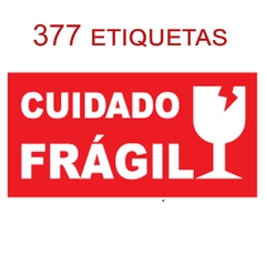 Rolo Etiqueta CUIDADO FRÁGIL 377 unidades - comprar online