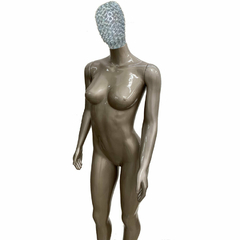 Imagem do Manequim feminino Auto brilho cabeça Metal e pedraria