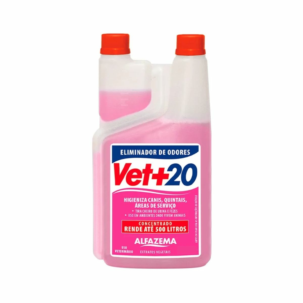 Desinfetante Tira Cheiro Xixi Urina Fezes Pet Vet+20 500ml