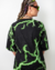 Camiseta Boy Over Madalena Thunder (Preta/Verde) - Kreton Streetwear