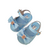 Sandália Confort de Bebê | Azul de lacinho e brilho - comprar online