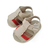 Sandália Confort de Bebê | Marfim listra vermelha e castor [fecho Velcro] - comprar online