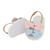 Sandalia Confort de Bebê | Branco laços Azul e Rosa - comprar online