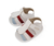 Sandália Confort de Bebê | branco listra vermelha e azul [fecho Velcro] - comprar online