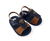 Sandália confort de Bebê | Azul Marinho com caramelo [fecho elástico] - comprar online