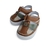 Sandalinha kids | Caramelo Duo cor [fecho velcro]