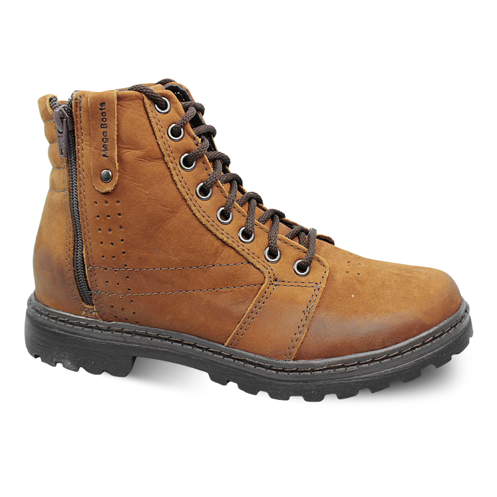 Imagem do Bota Coturno Mega Boots Em Couro Masculino