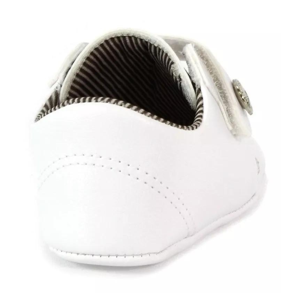 Sapatinho Bebê Branco Unipasso Menino -  Marsol Calçados Online