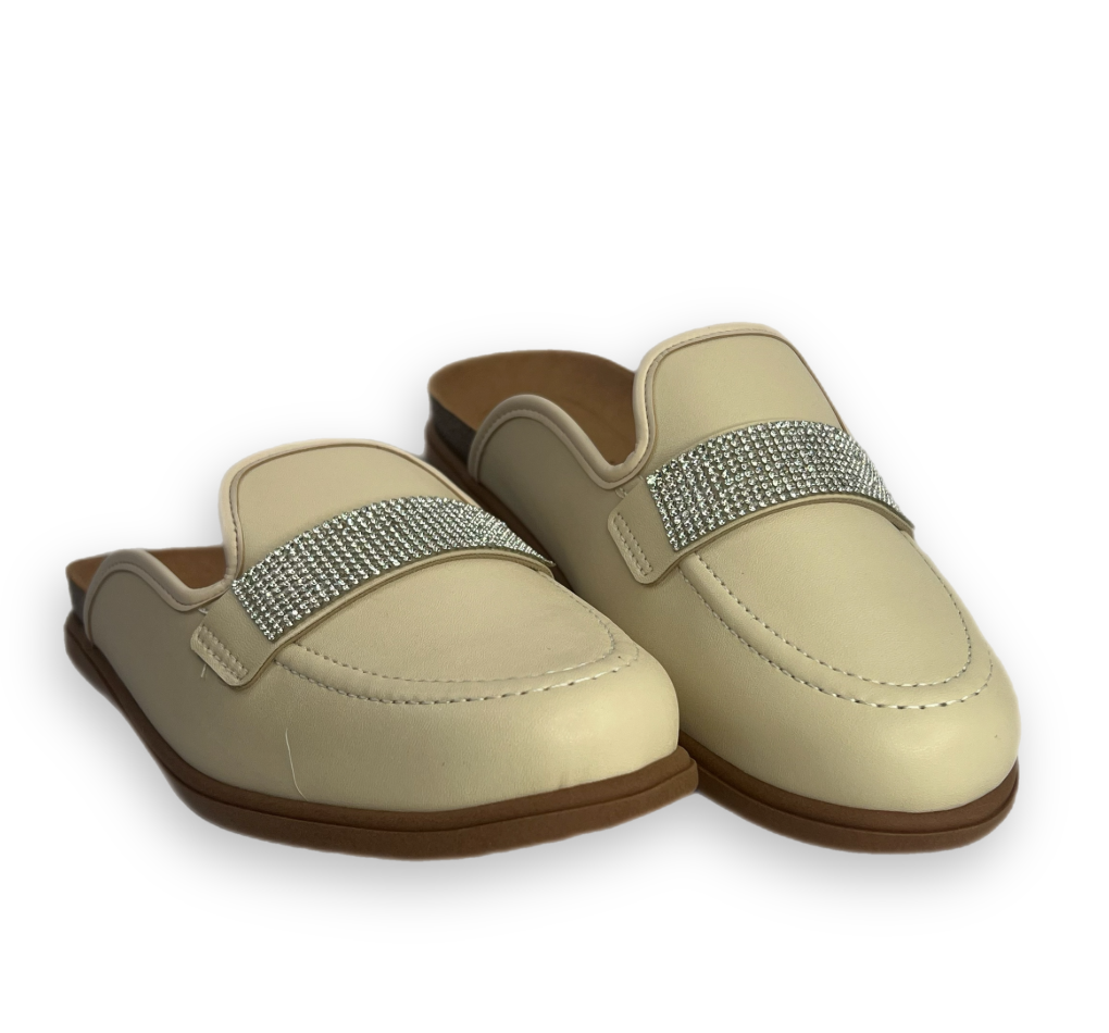 Sapato Clog Beira Rio Napa Turim Feminino Creme - loja online