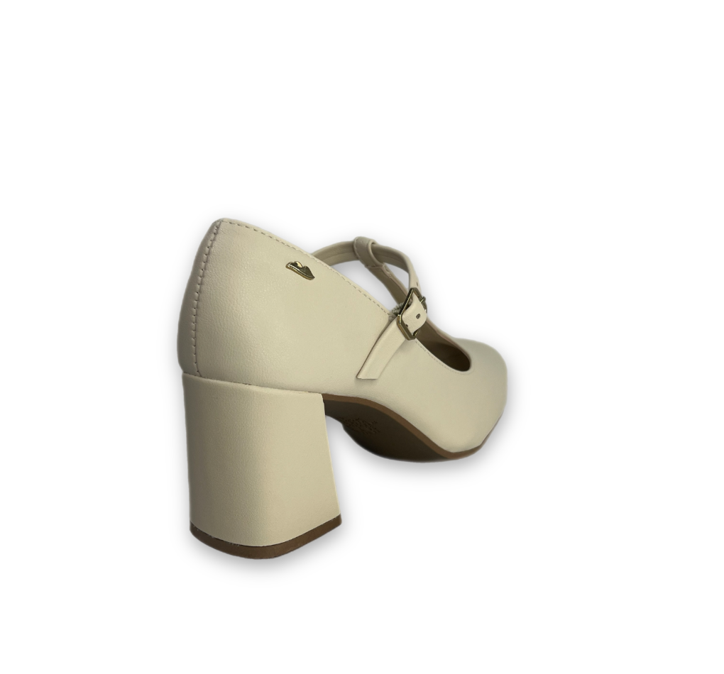 Sapato Dakota Boneca Napa Almeria Feminino Branco Off -  Marsol Calçados Online