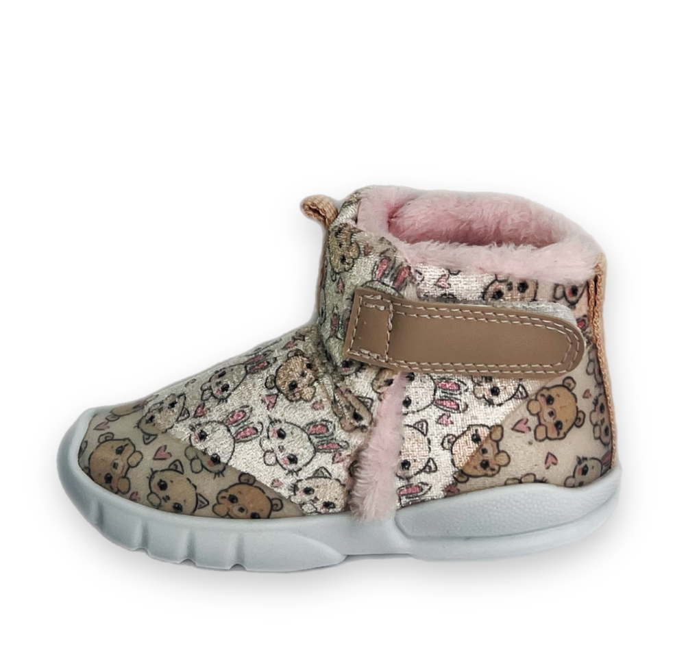 Bota Bloompy Forrada Baby Bichos Menina Rosa - comprar online