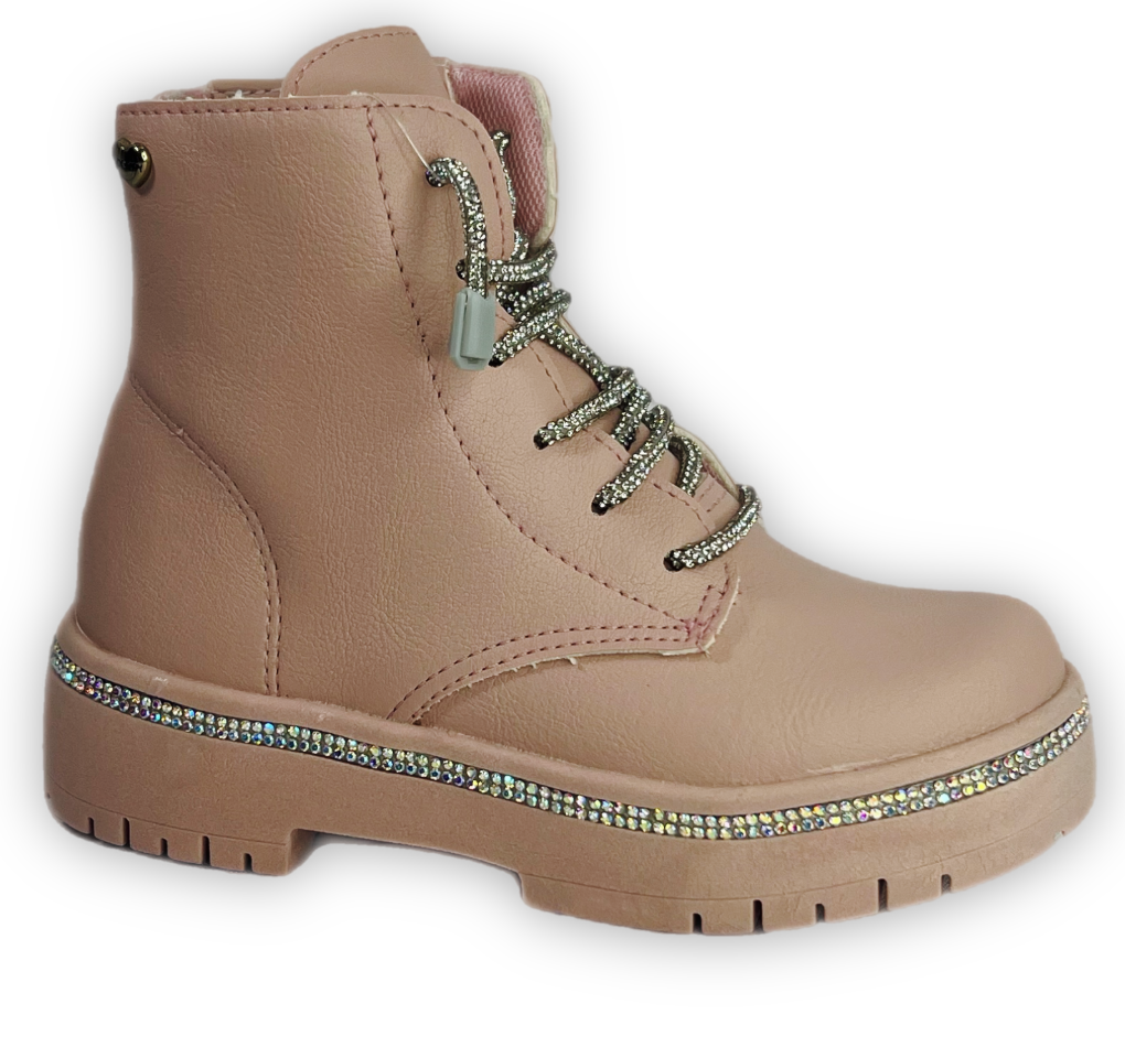 Bota Bloompy Versalhes Baby Napa Menina Rosa