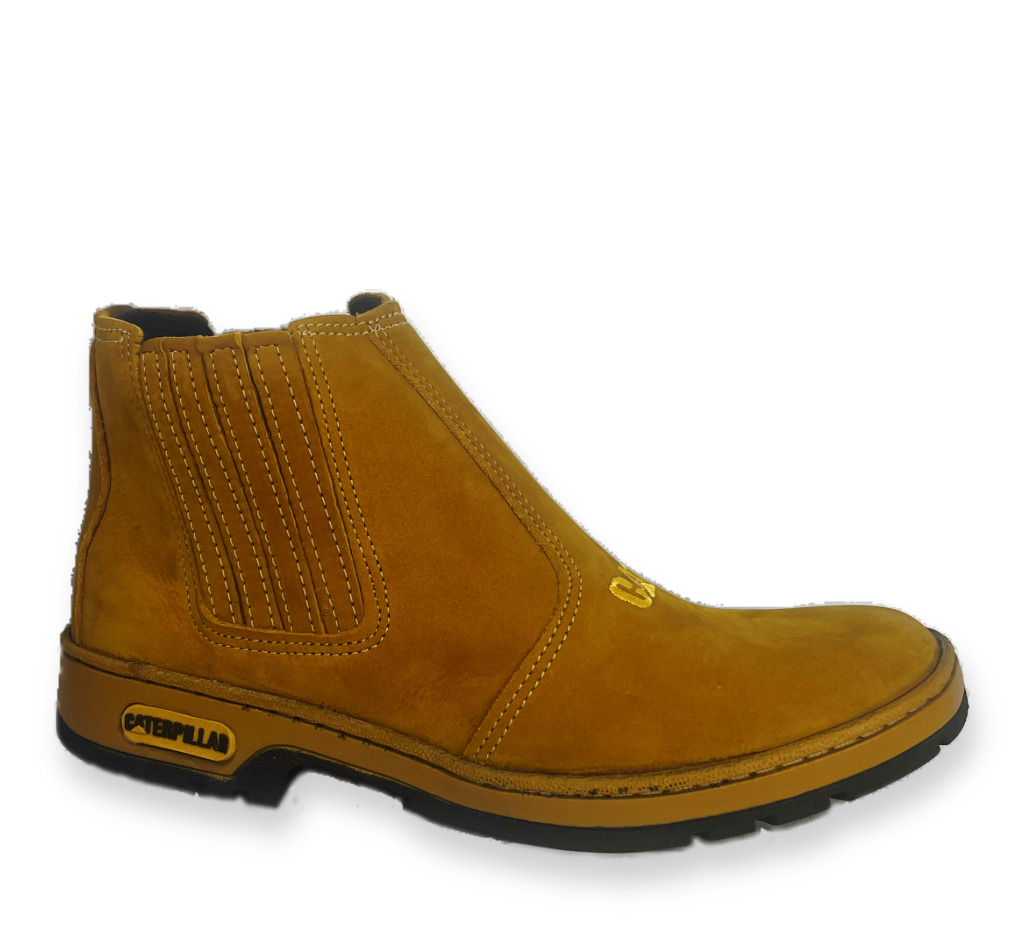 Bota Caterpillar Couro Nobuck Masculina Caramelo