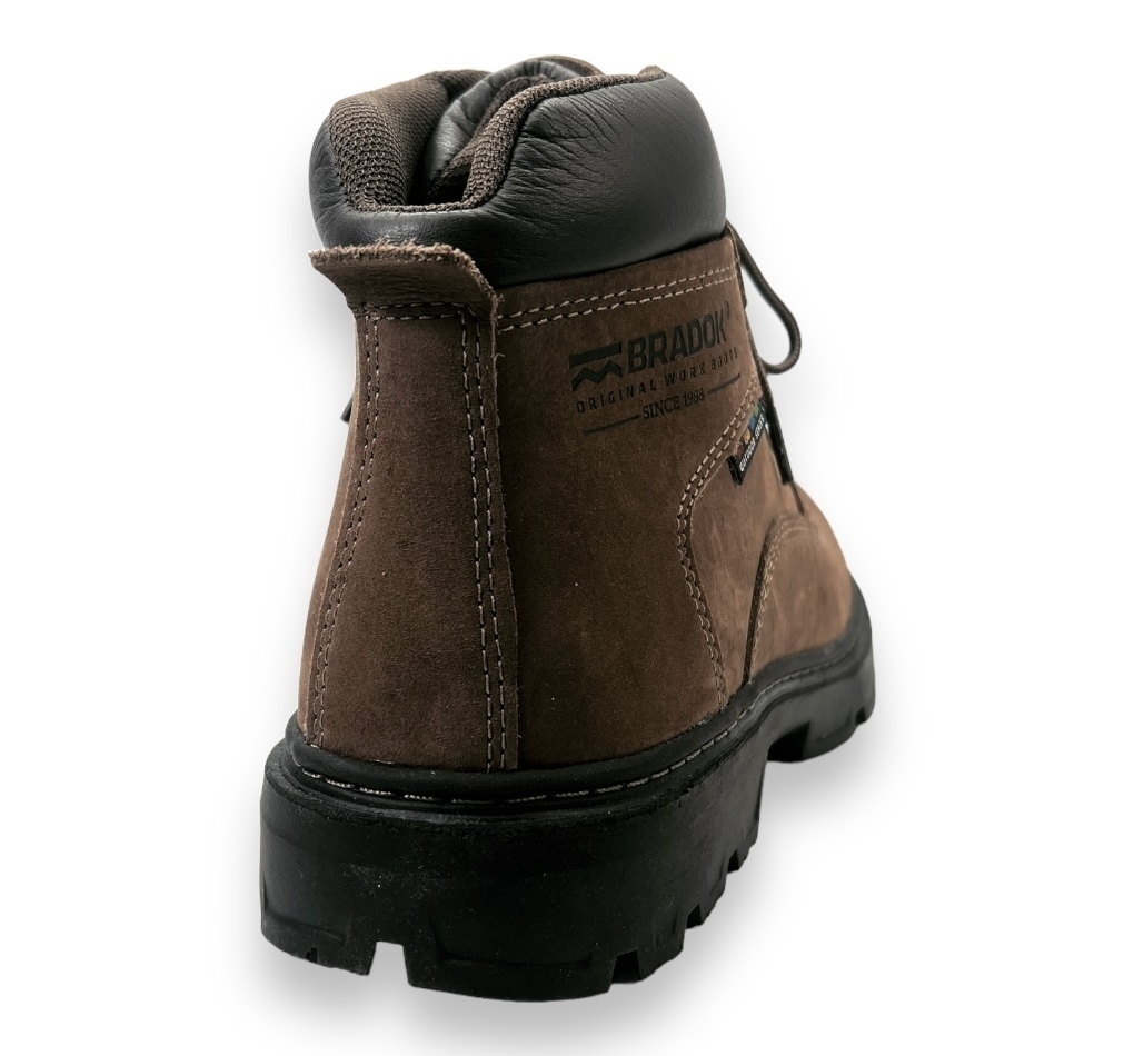 Bota Bradok Adventure Work Safe Couro Masculino Marrom -  Marsol Calçados 