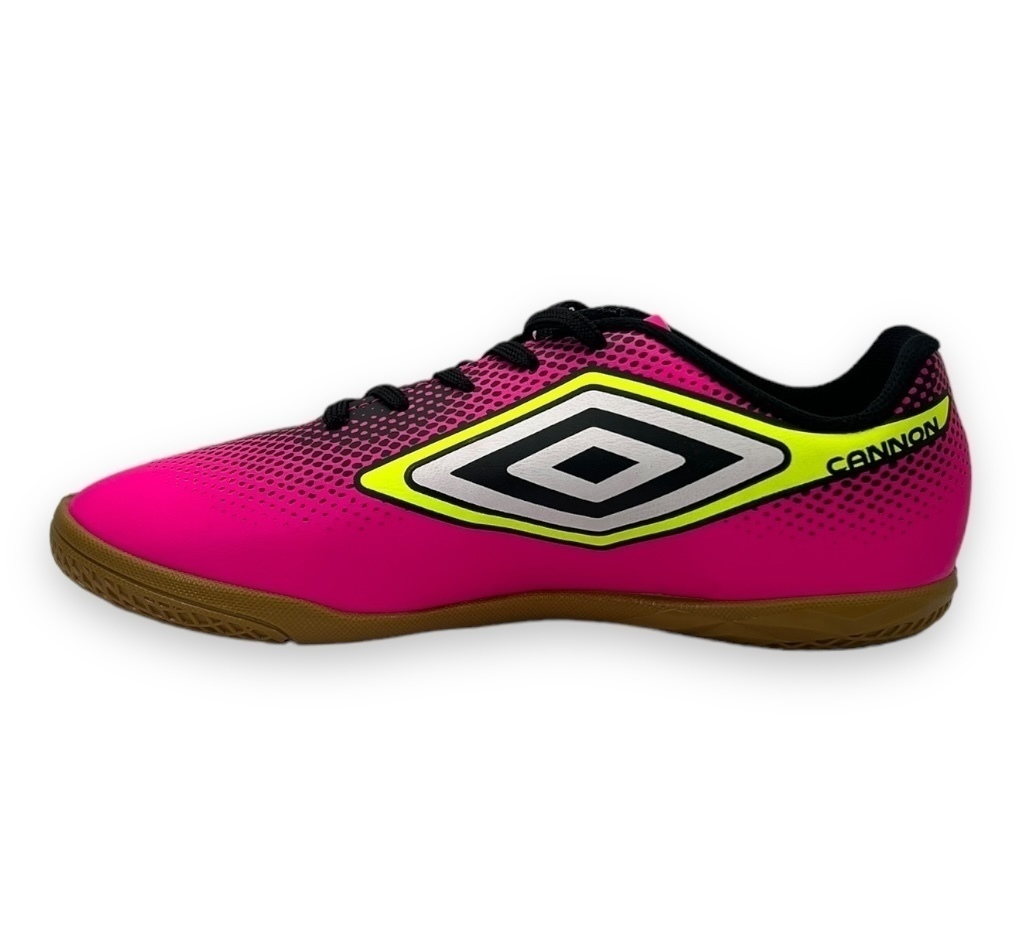 Chuteira Futsal Umbro Cannon Jr Menino Pink - comprar online