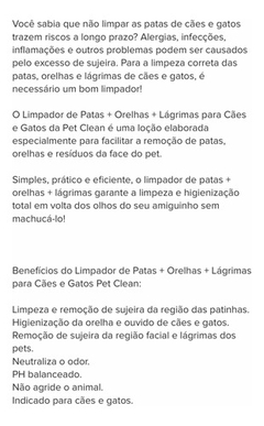 Kit Limpa Patas, Limpa Orelha E Limpa Lágrima. - Pet's Newspaper