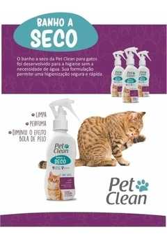 Banho Higienizador A Seco Liquido Para Gato Pet - comprar online