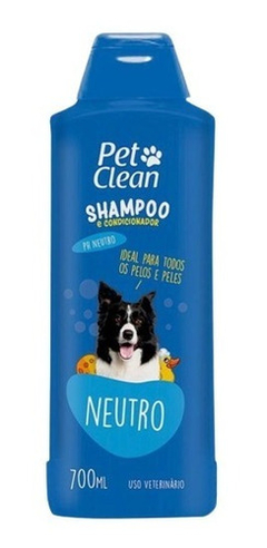 Shampoo E Condicionador Pet Clean Neutro Para Cãesgatos700ml