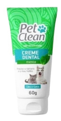 Creme Dental Menta Cães E Gatos 60g - Pet Clean - comprar online