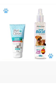 Kit Creme Dental + Spray Bucal Pet Clean - Pet's Newspaper