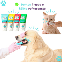 Creme Dental para Cães e Gatos Sabor Carne - Pet Clean na internet