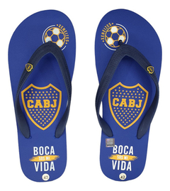 Boca Juniors Original Ojotas Para Hombre Talles Del 40 Al 45